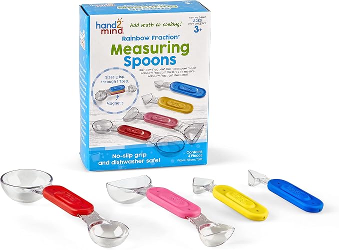 hand2mind Fraction Measuring Cups, Montessori Kitchen Set